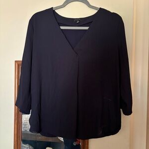 Ann Taylor navy blouse